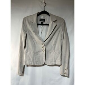 New York City Design Co. Women's Size 6‎ Striped Seersucker Blazer Jacket